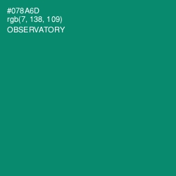 #078A6D - Observatory Color Image