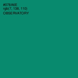 #078A6E - Observatory Color Image