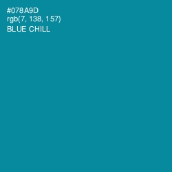 #078A9D - Blue Chill Color Image