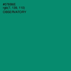 #078B6E - Observatory Color Image