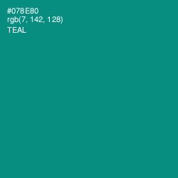 #078E80 - Teal Color Image