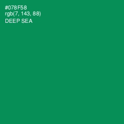 #078F58 - Deep Sea Color Image