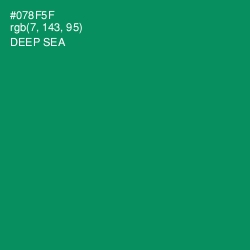 #078F5F - Deep Sea Color Image