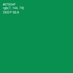 #07904F - Deep Sea Color Image