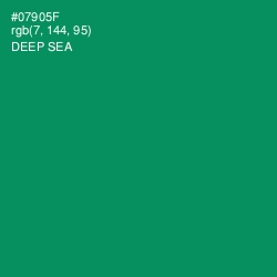 #07905F - Deep Sea Color Image