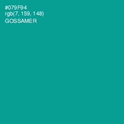 #079F94 - Gossamer Color Image