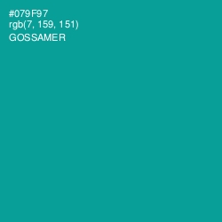 #079F97 - Gossamer Color Image