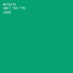 #07A274 - Jade Color Image