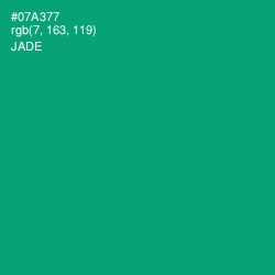 #07A377 - Jade Color Image