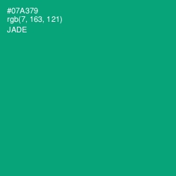 #07A379 - Jade Color Image