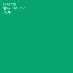 #07A470 - Jade Color Image