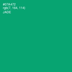 #07A472 - Jade Color Image