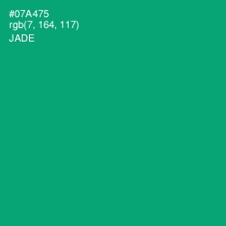 #07A475 - Jade Color Image