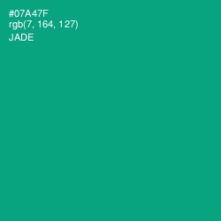 #07A47F - Jade Color Image