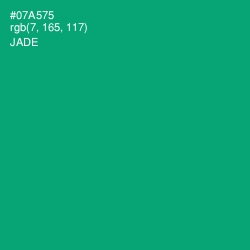 #07A575 - Jade Color Image