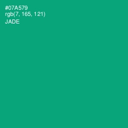 #07A579 - Jade Color Image