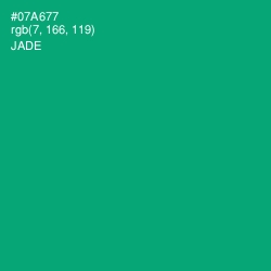 #07A677 - Jade Color Image