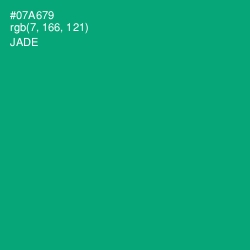 #07A679 - Jade Color Image