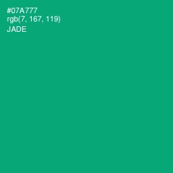 #07A777 - Jade Color Image