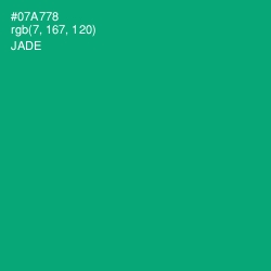 #07A778 - Jade Color Image