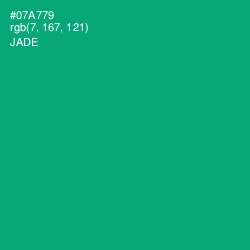 #07A779 - Jade Color Image