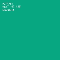 #07A781 - Niagara Color Image