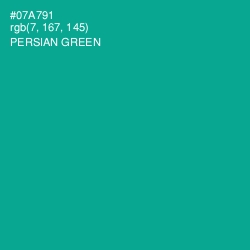 #07A791 - Persian Green Color Image