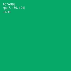#07A968 - Jade Color Image
