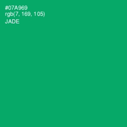 #07A969 - Jade Color Image