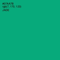 #07AA7B - Jade Color Image