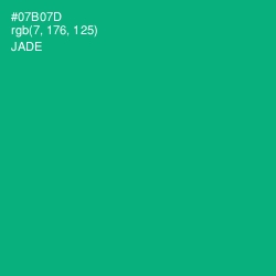 #07B07D - Jade Color Image