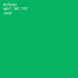 #07B464 - Jade Color Image
