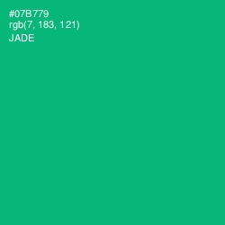#07B779 - Jade Color Image