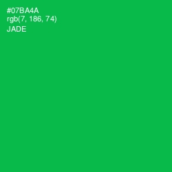 #07BA4A - Jade Color Image