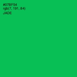 #07BF54 - Jade Color Image