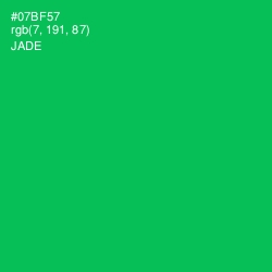 #07BF57 - Jade Color Image