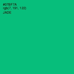 #07BF7A - Jade Color Image