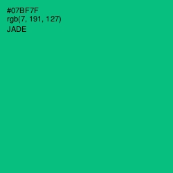 #07BF7F - Jade Color Image