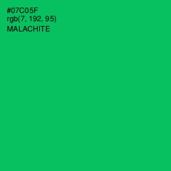 #07C05F - Malachite Color Image