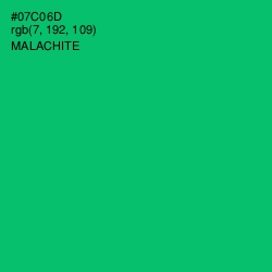 #07C06D - Malachite Color Image