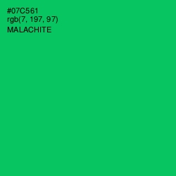 #07C561 - Malachite Color Image