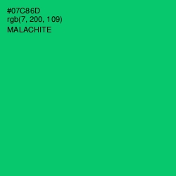 #07C86D - Malachite Color Image