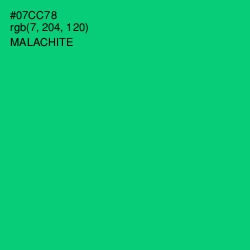 #07CC78 - Malachite Color Image