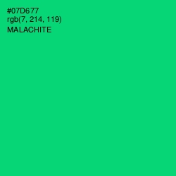 #07D677 - Malachite Color Image