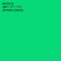 #07D979 - Spring Green Color Image