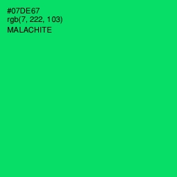 #07DE67 - Malachite Color Image