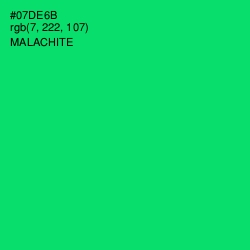 #07DE6B - Malachite Color Image