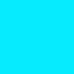 #07EBFF - Cyan / Aqua Color Image