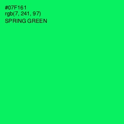#07F161 - Spring Green Color Image