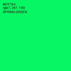 #07F764 - Spring Green Color Image